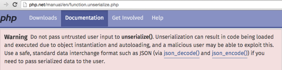 PHP Unserialize